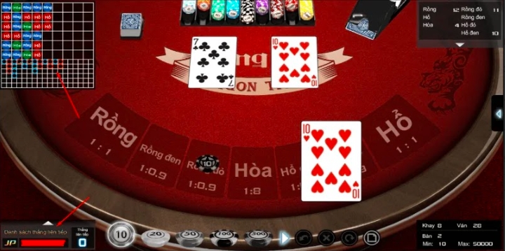 Lưu lại các lá bài đã được chia trên bàn