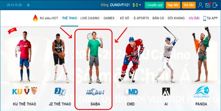 Saba Sports Kubet Saba Sports Kubet sảnh cược đẳng cấp quốc tế