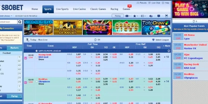 Sbobet Kubet Top 3 môn chơi hot nhất tại sảnh game SBOBET